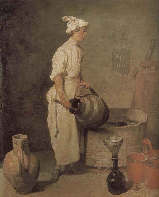 Jean Baptiste Simeon Chardin In the cellar of the boys to clean jar china oil painting image